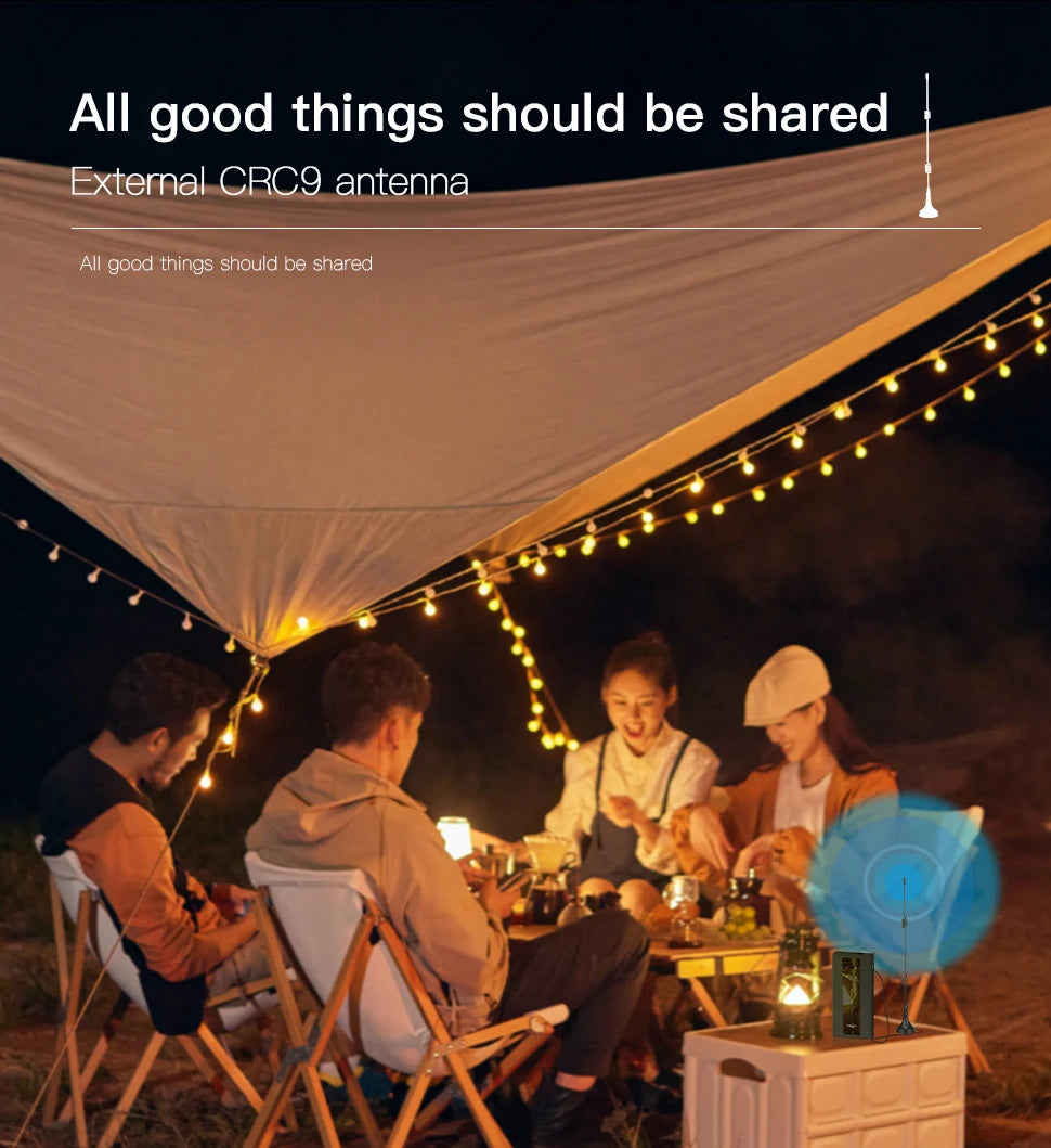 KuWFi Mobile Wifi Router 10000mAh Portable Lte Router CAT4 Outdoor Travel Pocket Wifi Hotspot with RJ45 TS9 Antenna Port WPS.