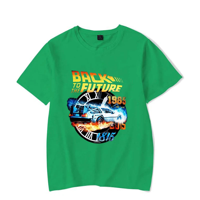 Hot Back To The Future T-Shirt Men Women Fashion Y2k Harajuku T Shirt Summer Cool Short Sleeve Hip Hop Top Tee.