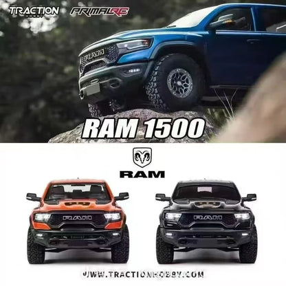 KM Thunder Dodge Tyrannosaurus RAM 1500 Simulation 1/8 Remote Control Electric 4WD Climbing Vehicle Pickup Off road Vehicle.