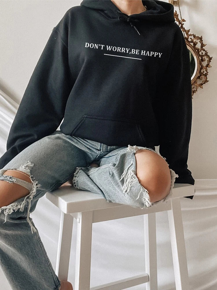 Blessyuki lässig Slimple Letter Print Hoodies Sweatshirt Frauen Herbst neu plus Größe dünne Basic Pullover weibliche y2k Kleidung.