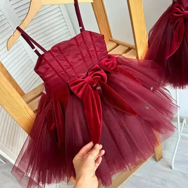 Mädchen Sling Prinzessin Kleid Kinder Kleid Neue Geburtstag Party Outfit Formelle Veranstaltung Passende Leistung Tragen Kleider.