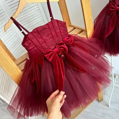 Mädchen Sling Prinzessin Kleid Kinder Kleid Neue Geburtstag Party Outfit Formelle Veranstaltung Passende Leistung Tragen Kleider.