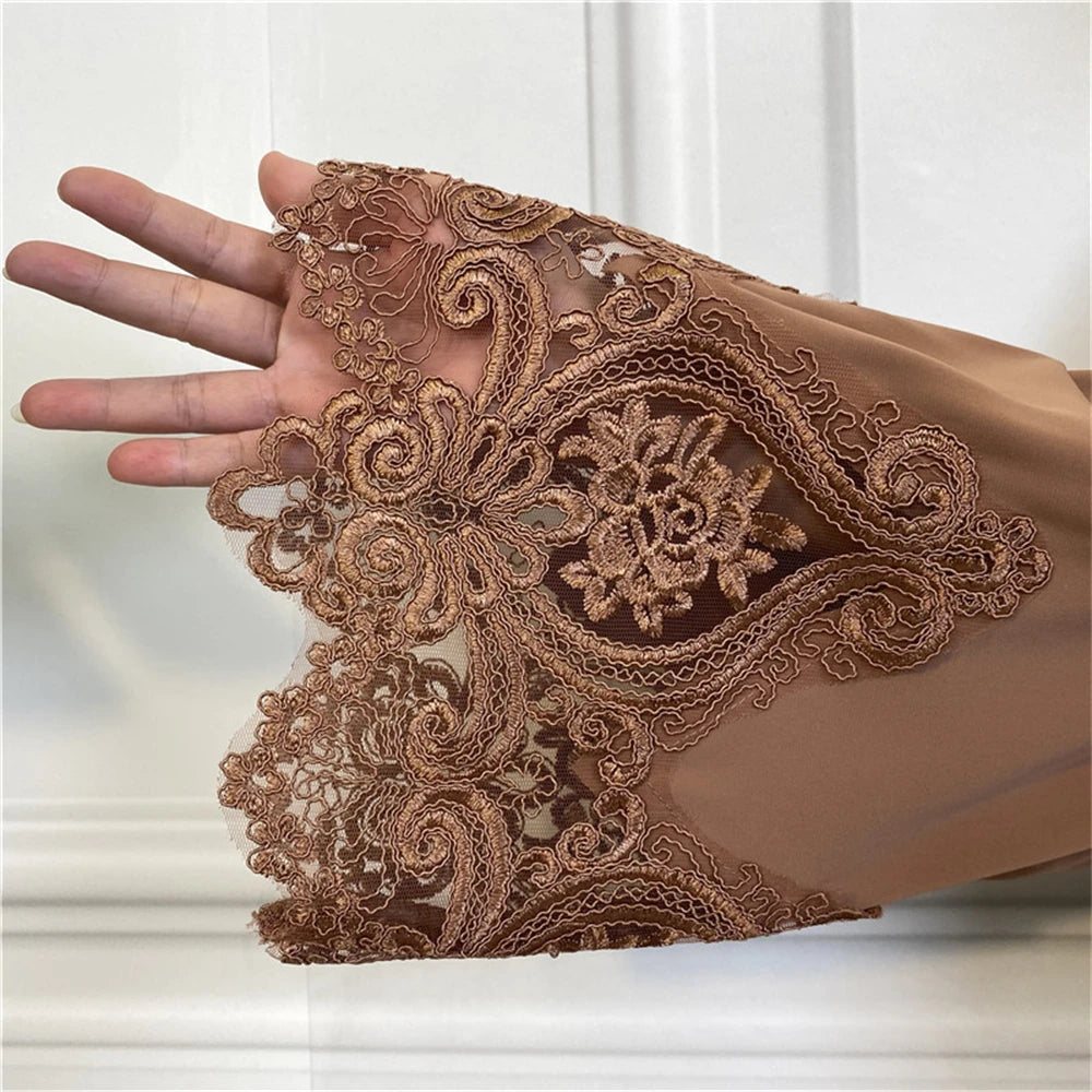 Ramadan Coffee Abaya Damen Dubai Islam Prayer Clothes Women Muslim Modest Dresses Kebaya Kaftan Robe Vestidos Musulmanes Femme.