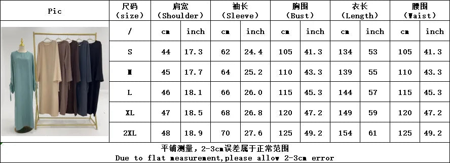 2024 Saudi Arabia Muslim Women Modest Dress Eid Dubai Plain Abaya Islamic Holiday Party Solid Turkey Lace-up Cuffs Long Clothes.