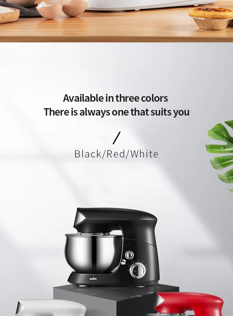 DIVEDEER Multifunctional Chef 3.5L Dough Kneading Machine Fully Automatic Household Electric Egg Beater Baby Food Processor.