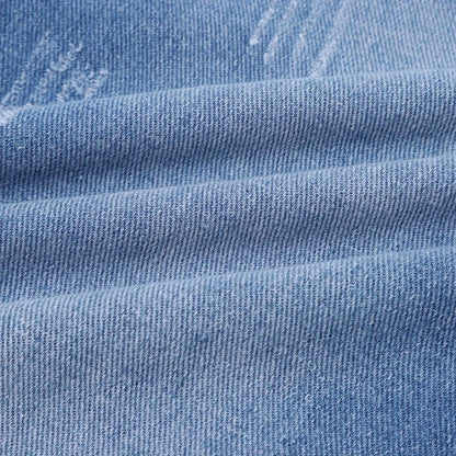 Women Jeans Straight Pants High Waist Washed Distressed Vintage Pockets Button Basics Trousers 2025 Female Streetwear Denims.