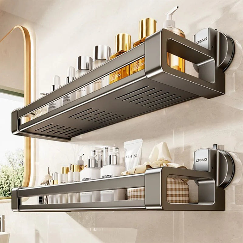 Haushalt Saugnapf Schnalle Badezimmer Dusche Gel Lagerung Korb Wc Ohne Stanzen Waschraum Wand-montiert Lagerung Rack