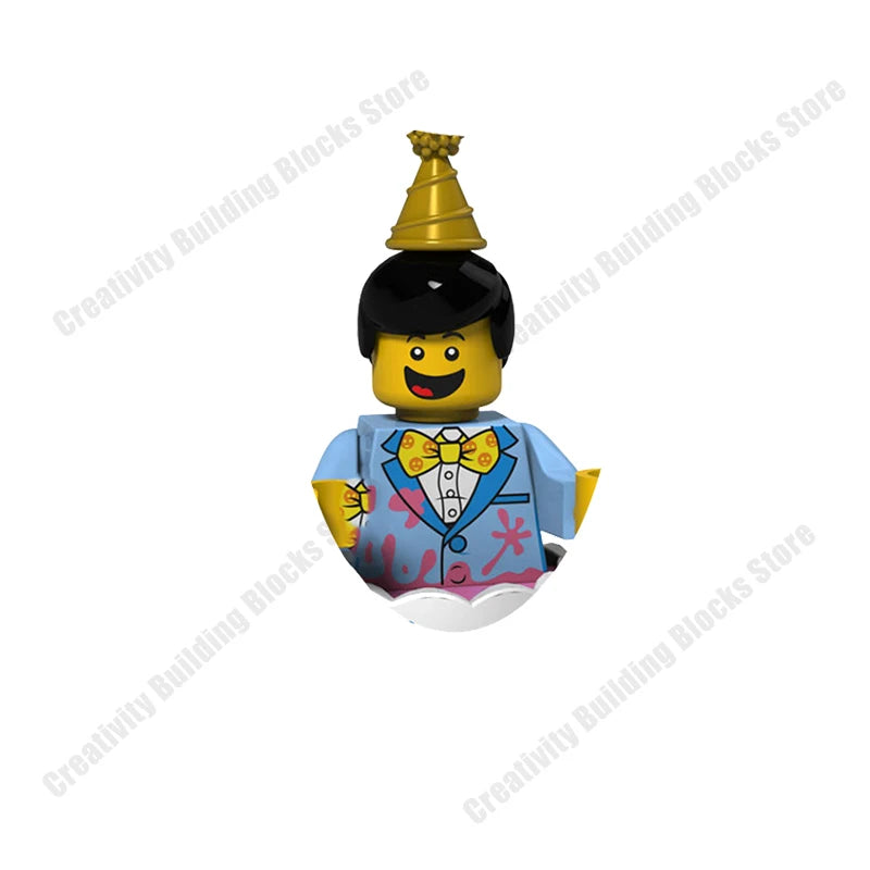 New Hot Series Gray Shark Boy Girls 3D Model DIY Building Bload Toys Classic Movie Children's Toys Gifts