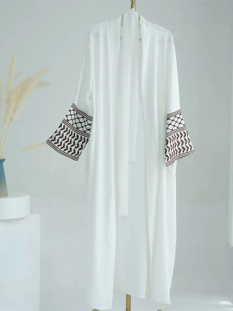 Butterfly Embroidered Open Kimono Abaya Dubai Luxury 2024 Islam Muslim Kaftan Modest Dress Kebaya Damen Robe Abayas For Women