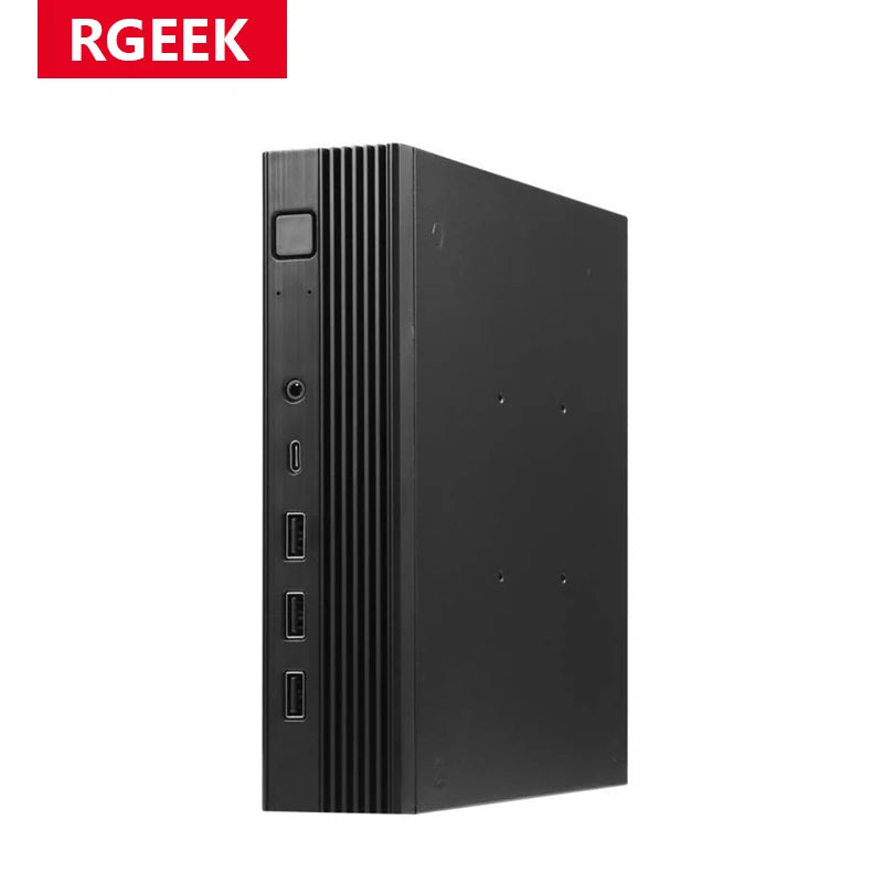 RGEEK TX06 Desktop Mini ITX Case Mini Game Computer Chassis HTPC Cases Stand For MINI-ITX Ultra-Thin Motherboard.