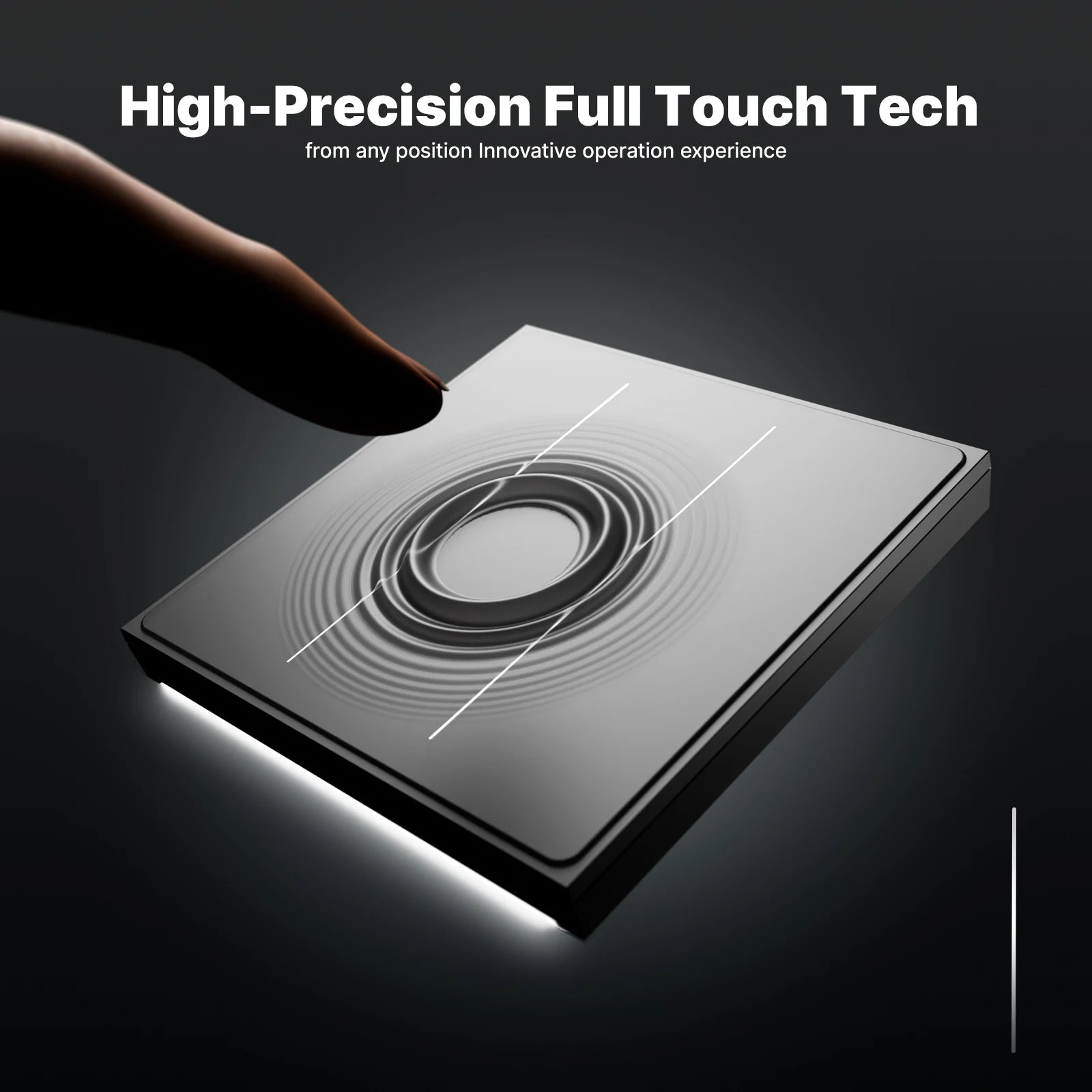 MOES Tuya ZigBee Star Feather Series Smart Touch Switch mit neutraler Lichtszene 2in1 APP-Fernbedienung mit Alexa Google Home.