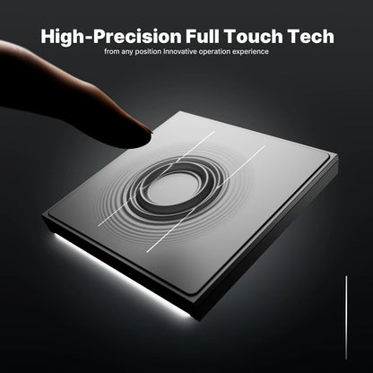 MOES Tuya ZigBee Star Feather Series Smart Touch Switch mit neutraler Lichtszene 2in1 APP-Fernbedienung mit Alexa Google Home.