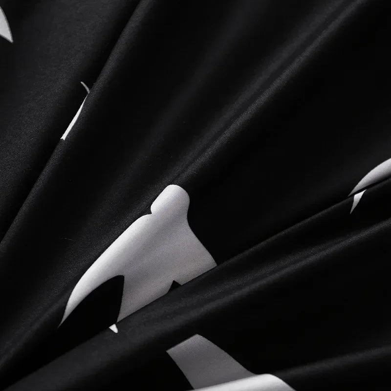 3pcs Couple Duvet Cover with Pillow Case Nordic Comforter Bedding Set Quilt Cover Queen/King Double or Single Bed.