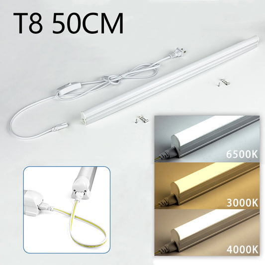 1-2PCS 25W T8 Led Tube Light,High Efficiency Saves 50% Energy Replacement for Fluorescent Tubes,Workshop Warehouse Lighting.