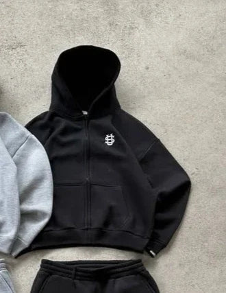 Y2K letter zipper hoodie clothing men's ala lake fashion fashion embroidery oversized oversized hoodie sweatshirt zipper jacket.