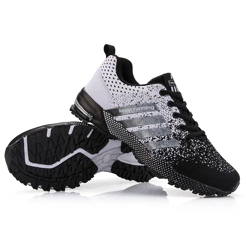 Men Running Shoes Fashion Couple Sneakers Breathable Casual Sport Shoes Outdoor Walking Jogging Tennis Shoes Athletics Plus Size