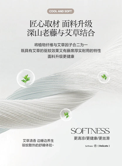 Natural Ice Rattan Mat 90/120/150/180/200cm Cool Summet Mat Mattress Plant Fiber Mat Househould Straw Mats Furniture Protector.