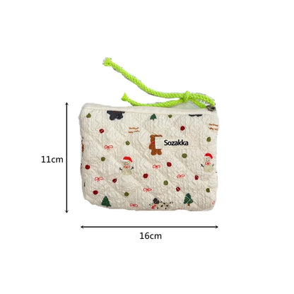 Cute Travel Cosmetic Lipstick Earphone Card Small Portable Storage Bag Purse Mini Makeup Handbags Pouch Organizer In Make Up Bag.