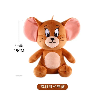 New Classic 19cm Tom and Jerry Plushies - Ideal Gift for Movie Fans and Kids Movie Series Stuffed Animal Collectors.