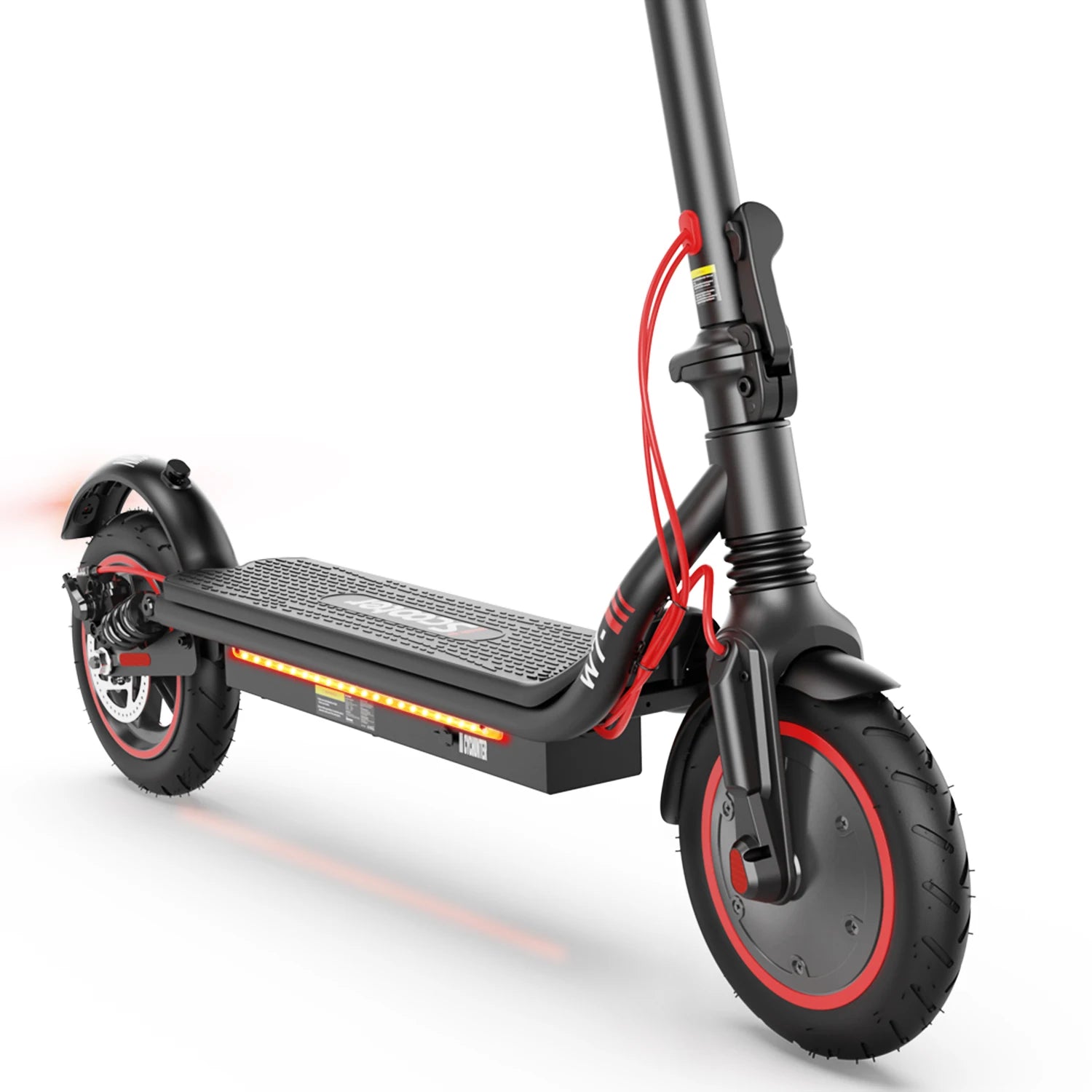 ISCOOTER W7 Electric Scooter Adults 650W motor 36V10.5Ah E-Scooter 8.5"Inflatable road Tires Foldable EScooter.