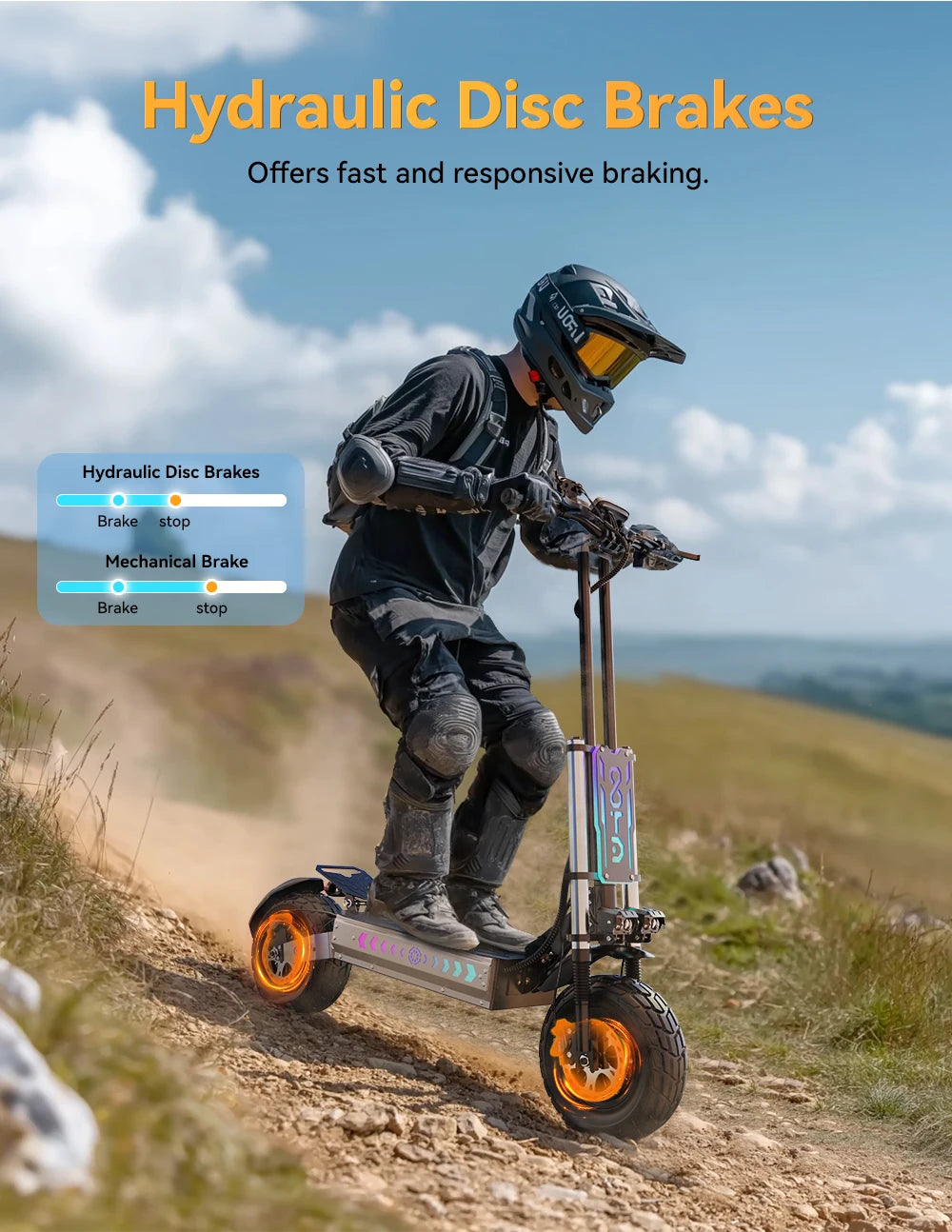 OOTD T90 Foldable Adult Electric Scooter, 85km/h E-Scooter, 4200W Electric Kick Scooter, 60V 31.2Ah Skateboards Kickboard, 100km.