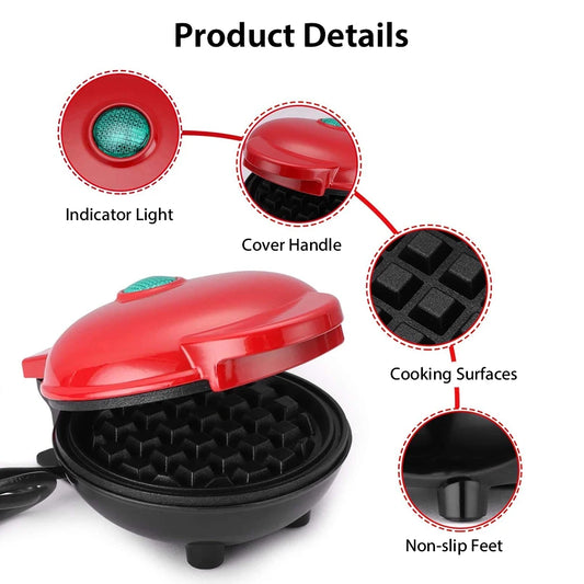 350W Mini Waffle Maker Electric Breakfast Maker Non Stick Pancake Bubble Egg Cake Oven Pan Eggette Machine.