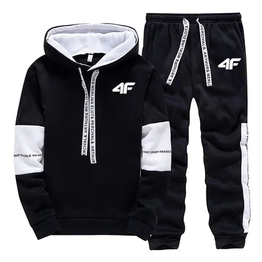 Sports Men's Tracksuit Hooded Long Sleeves Casual Single Piece Sweatshirts And Daily Hot Sale Sweatpants Comfort Outdoor Jogging.