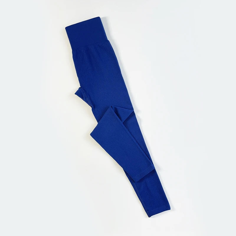 Ribbed Seamless Yoga Leggings For Gym High Waisted Push Up Sport Women Fitness Pants Workout Tummy Control Tights Female Legging