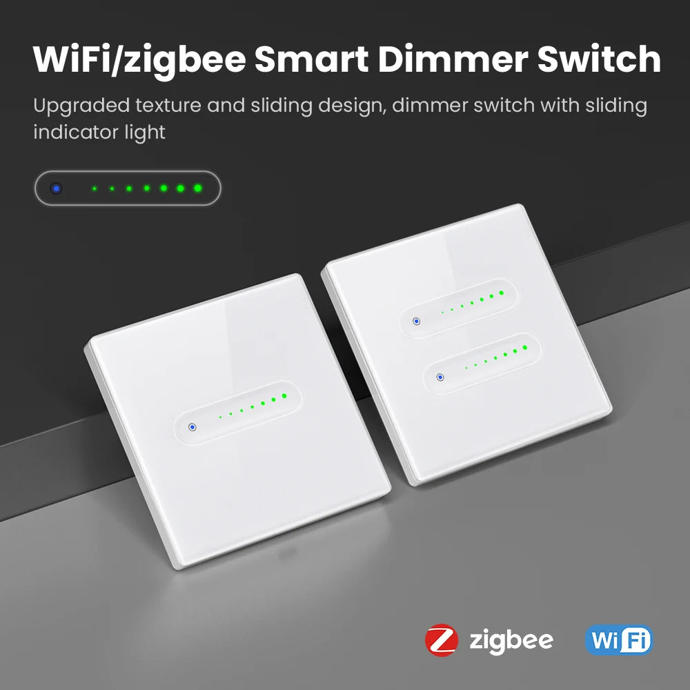 AVATTO Tuya WiFi Smart Dimmer Schalter EU 1/2 Gang Touch Licht Schalter Glas Panel APP Fernbedienung Funktioniert Mit Alexa Google hause.