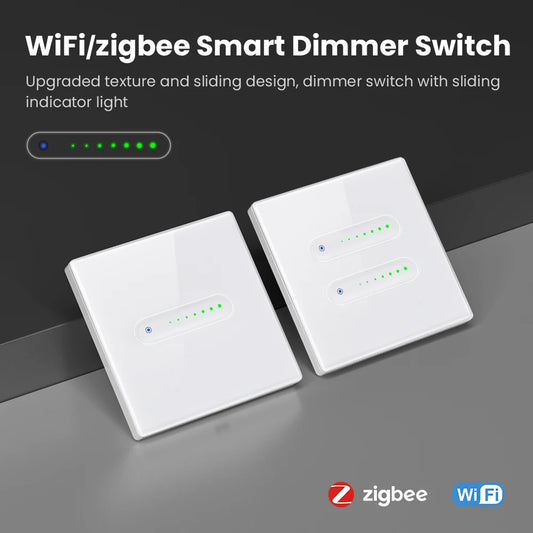 AVATTO Tuya WiFi Smart Dimmer Schalter EU 1/2 Gang Touch Licht Schalter Glas Panel APP Fernbedienung Funktioniert Mit Alexa Google hause.