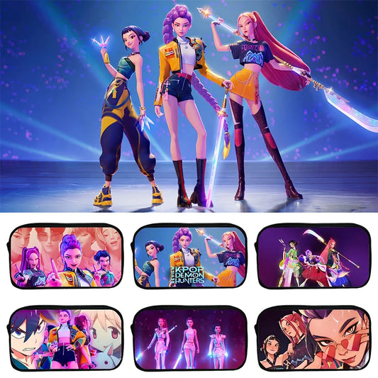 Kpop Demon Hunter Federmäppchen Cartoon Huntrix Federmäppchen Student Stiftetui Schule Schreibwaren Box.