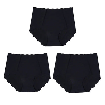 3Pcs/set Invisible Panties Women Seamless Briefs Female Underpants Ultra-thin Underwear High Rise Panties Solid Comfy Lingerie.