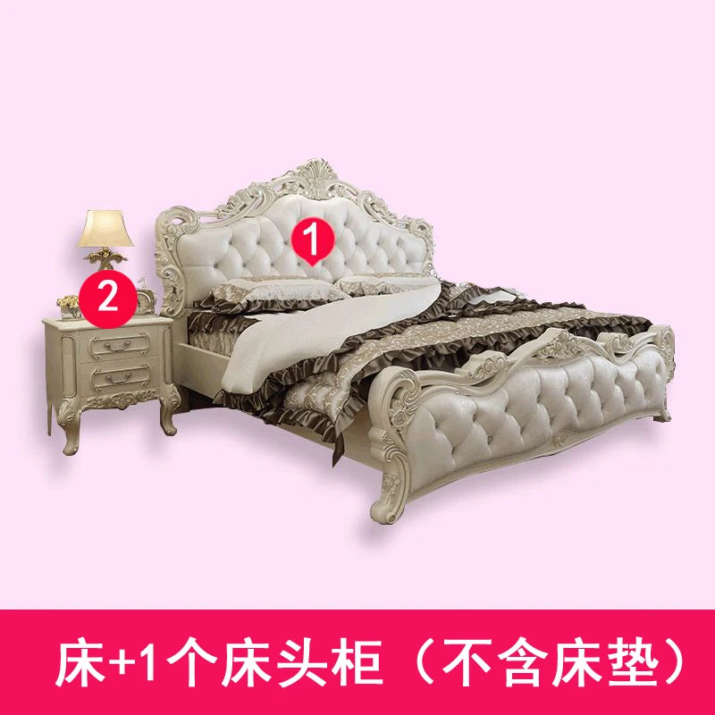 Multifunktionales Doppelbett mit Stauraum, europäisches minimalistisches Camping-Zubehörbett, luxuriöse moderne Camas De Dormitorio-Möbel