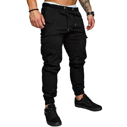 2025 new men's workwear pants, European and American men's loose straight casual pants, men's workwear pocket pants S-XXXL