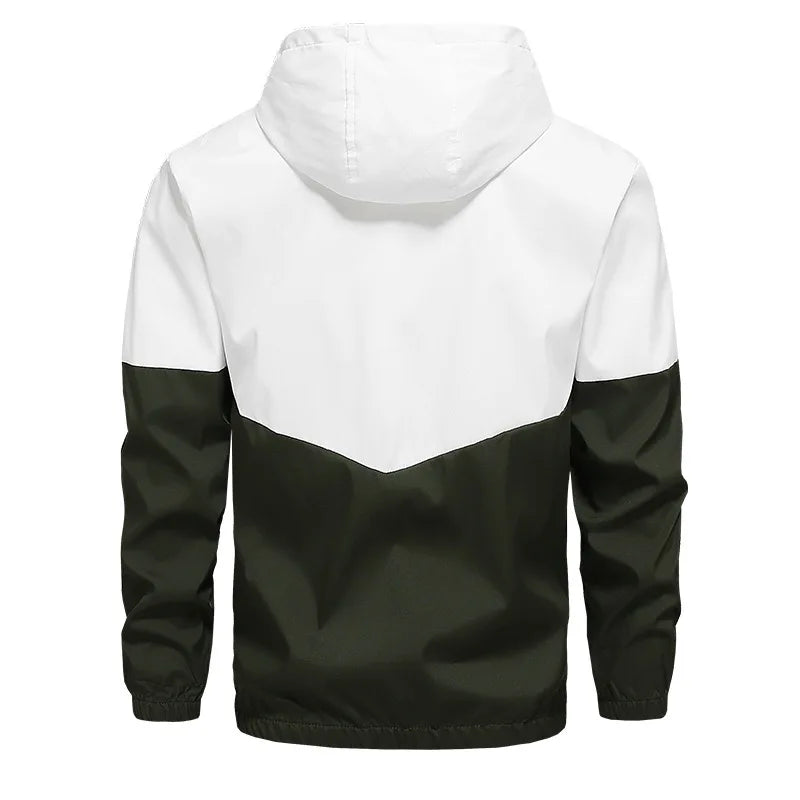 Spring and Autumn Men's Embroidered Hooded Sports and Leisure Set New Fashion Jacket and Pants 2-piece Hip Hop Sports Set.