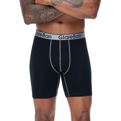 4-teiliges Set mittellange Boxershorts Herrenunterwäsche Baumwolle atmungsaktiv männliche Unterhose für Männer Homme Boxershorts Slips weiche Höschen