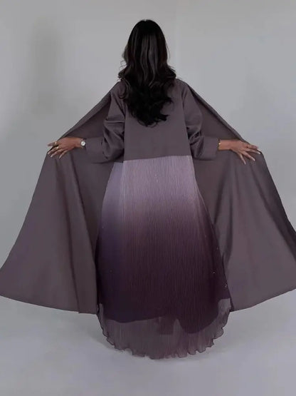 Ramadan Open Chiffon Kimono Abaya Damen Dubai Kaftan Muslim Coat Prayer Clothes Women Djellaba Kebaya Robe Femme Musulmane