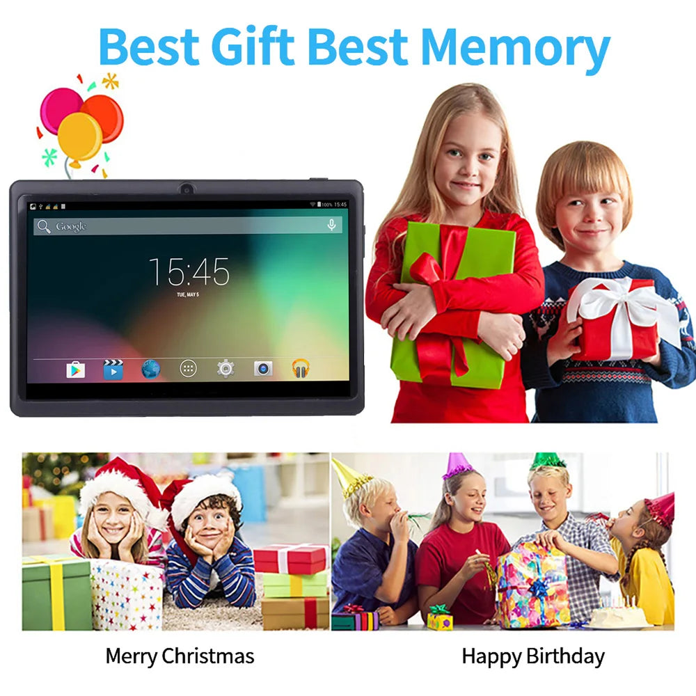 BDF-Q8 New 7 Inch Tablets Android 13, 4GB RAM 64GB ROM, 1TB Expand, WiFi, 4000mAh Battery,Dual Camera, Google Learning Tablet PC.