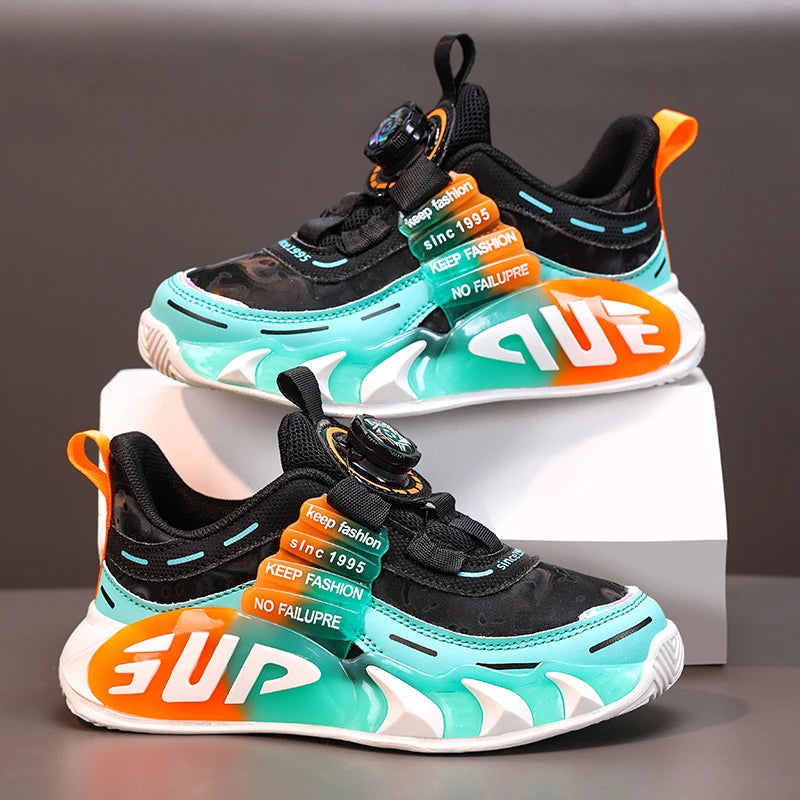 Autumn New Design Children Sneaker Boy Sports Shoes Fashion 4 To 12 Years Kids School Tennis Shoes Boy Casual Sneaker.