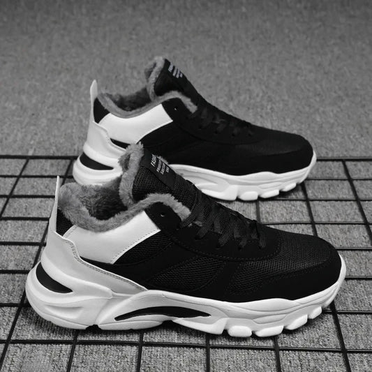 Men Shoes Sneakers Mocassin 2024 New Winter Shoes Warm Fur Lining Lightweight Casual Shoes Men Walking Footwear Male.