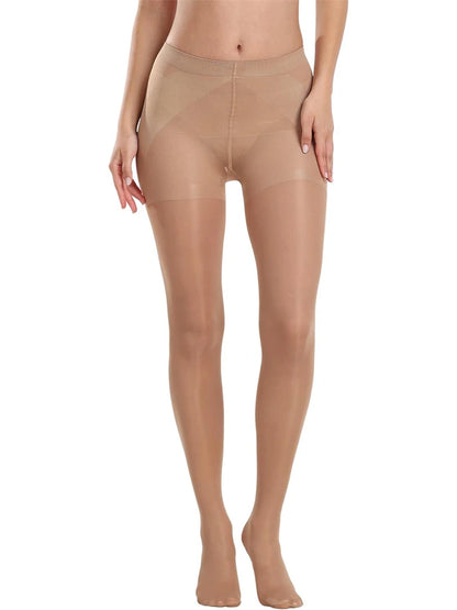 40D Sheer Tights Women 1 Pair Black Stockings Control Top Pantyhose with Run Resistant 2025 New Autumn Basic Tights