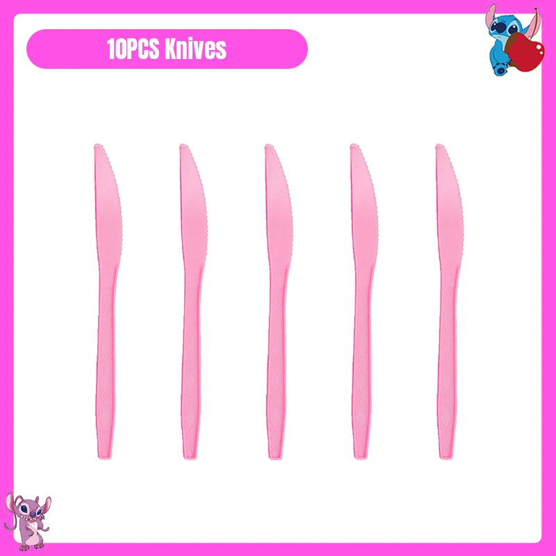 Disney Lilo und Stitch Party Dekoration Geschirr rosa Stitch alles Gute zum Geburtstag Party Thema liefert Ballon Hintergrund Tasse Teller