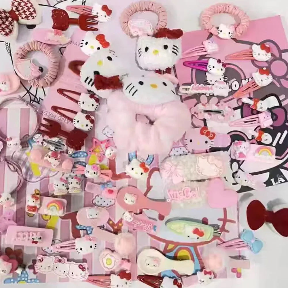 10-50pcs Y2K Hair Clips Set Cute Pink hair accessories Seamless Edge Clip Women Girl Sweet Beauty Hairpin trendy hair clips.