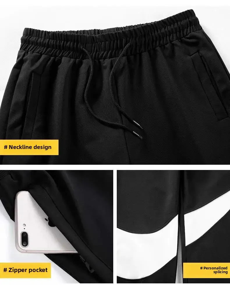 Autumn Winter Loose Hooded Long Sleeve Zipper Jacket Pants Trendy Set Men's Clothing New Hot Sale Of The Season Style Casual Out.