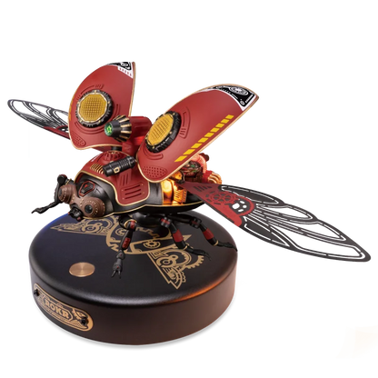 Robotime Rokr Scout Beetle MI02 ABS Metal Punk Style 3D Puzzle Gift for Boys Adults Easy Assembly Mechanical Design DIY Toys.