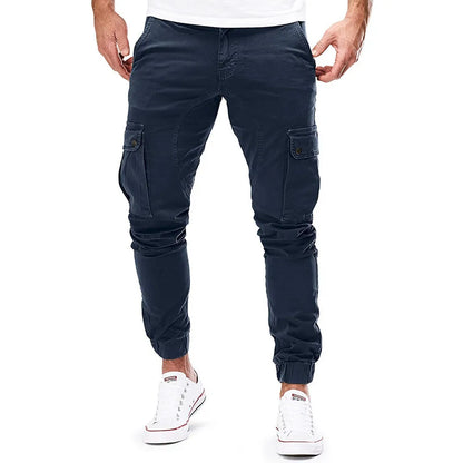 2025 new men's workwear pants, European and American men's loose straight casual pants, men's workwear pocket pants S-XXXL