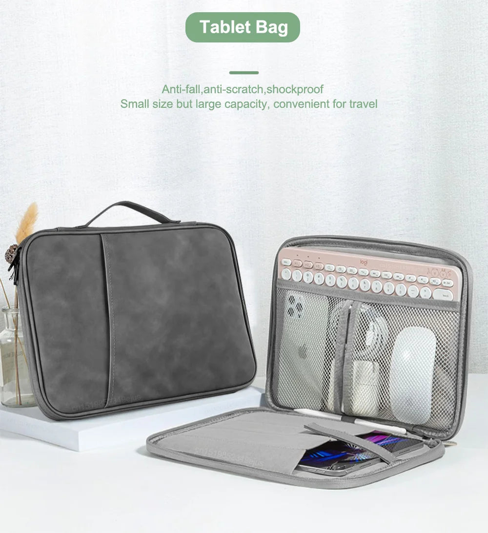 Tablet Bag For iPad Pro 12 9 11 Sleeve Pouch iPad 10th 9th 8th 7th Generation Air 5 4 3 2021 2022 13 inch Waterproof Tablet Bag.