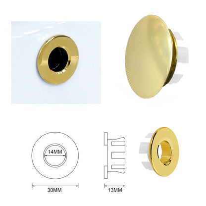 Bad Überlauf Ring Dekor Abdeckung Waschbecken Loch Ring Messing Waschbecken Überlauf Ring Becken Abfall abdeckung Filter Bad Renovierung