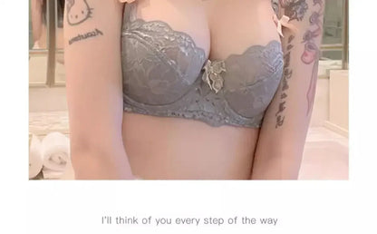 BANERDANI Light Luxury French Pure Desire Triangle Cup Breathable New Spring/summer Breathable Sexy Lace Not Empty Cup Bra Cover.