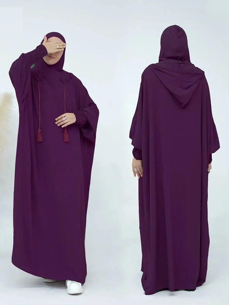 Ramadan Eid Dubai Linen Khimar Abaya Damen Muslim Modal Hijab Dress Kaftan Abayas For Women Kebaya Robe Femme Musulmane.